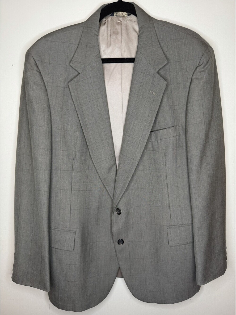 Sansabelt Sport Coat Blazer Mens 42L Herringbone Stripe USA